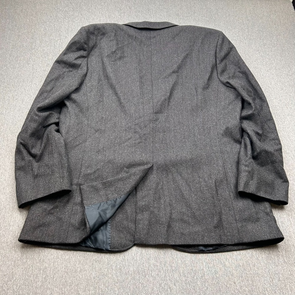 JCrew Legacy Sportcoat Moon Blazer Mens 46R Gray Herringbone 3-Button - Picture 13 of 15